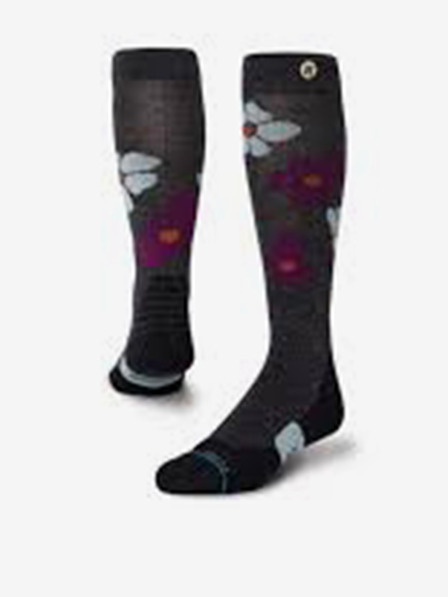 Stance Temno sive volnene nogavice z vzorcem za ženske Stance Comstock