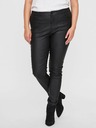 Vero Moda Curve Črne usnjene hlače VERO MODA CURVE Seven
