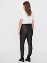 Vero Moda Curve Črne usnjene hlače VERO MODA CURVE Seven