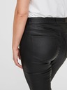 Vero Moda Curve Črne usnjene hlače VERO MODA CURVE Seven