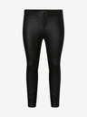 Vero Moda Curve Črne usnjene hlače VERO MODA CURVE Seven