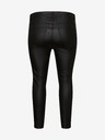 Vero Moda Curve Črne usnjene hlače VERO MODA CURVE Seven
