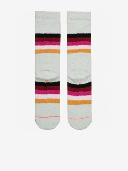 Stance Bele ženske termo nogavice s črtami Stance ICE CAP blue