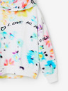Desigual Desigual Flores bela dekliška cvetlična jopa s kapuco