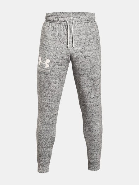 Under Armour RIVAL TERRY JOGGER - bílá Spodnji del trenirke