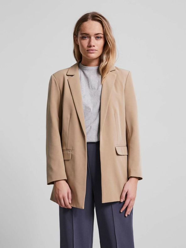Pieces Bež blazer Pieces Bossy