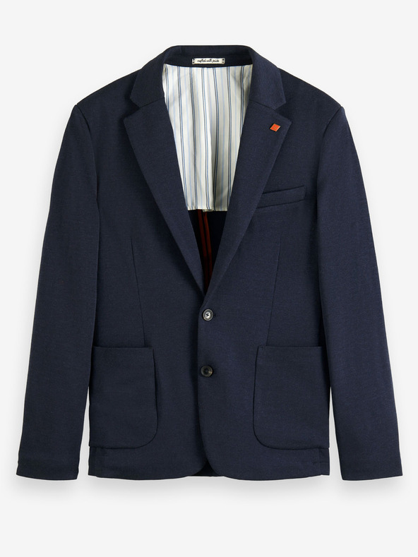 Scotch & Soda Temno modra moška volnena jakna Scotch & Soda Unconstructed