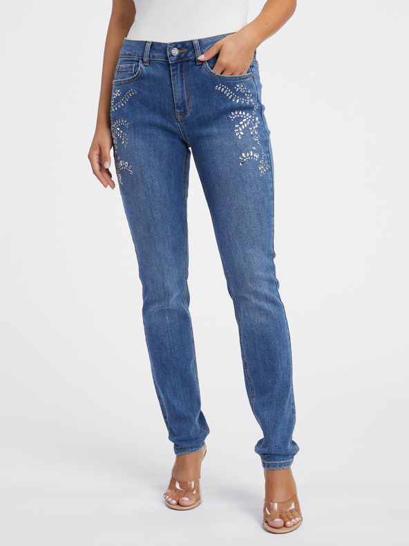 Orsay Modre ženske slim fit kavbojke ORSAY