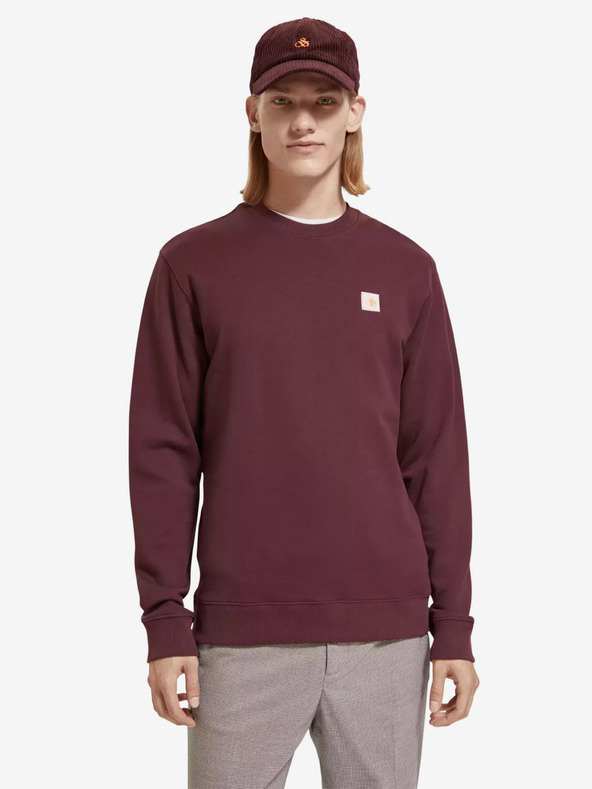 Scotch & Soda Scotch & Soda moška jopa v bordo barvi