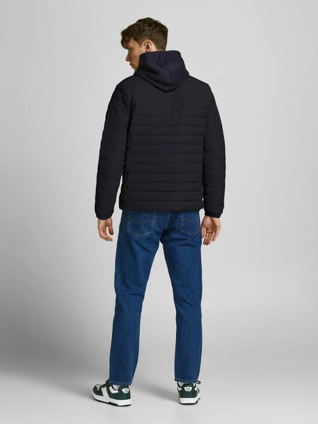 Jack & Jones Črna prešita jakna Jack & Jones Puffer