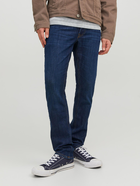 Jack & Jones Temno modre moške kavbojke tankega kroja Jack & Jones Glenn