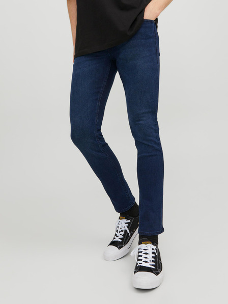 Jack & Jones Temno modre moške kavbojke tankega kroja Jack & Jones Glenn