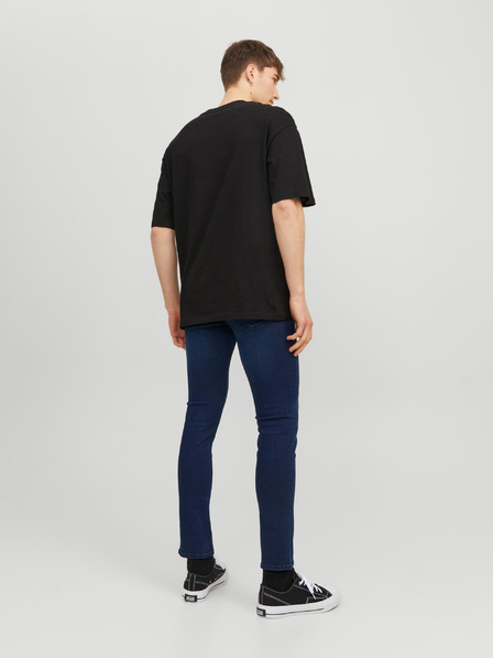 Jack & Jones Temno modre moške kavbojke tankega kroja Jack & Jones Glenn