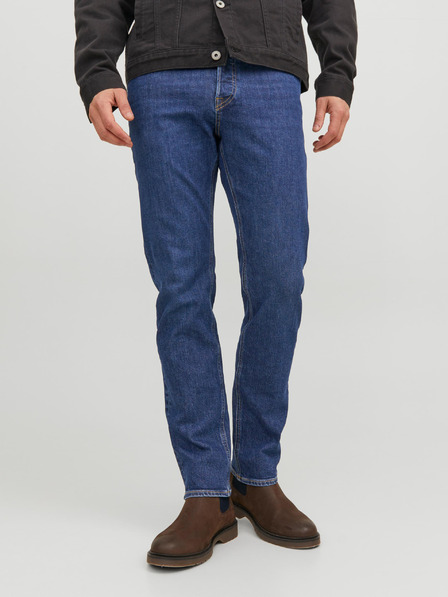 Jack & Jones Modre moške kavbojke tankega kroja Jack & Jones Mike