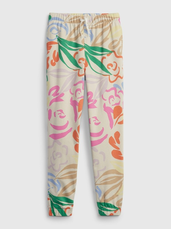GAP Detské floral tepláky GAP