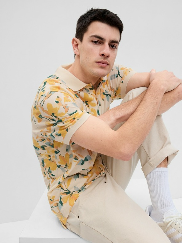 GAP Vzorčasta pique polo majica GAP