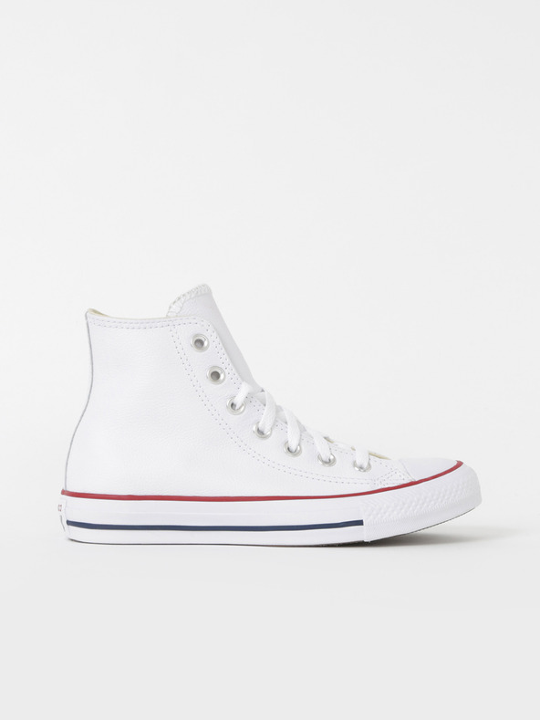 Converse Bele usnjene gležnjarske superge Converse Chuck Taylor All Star Leather