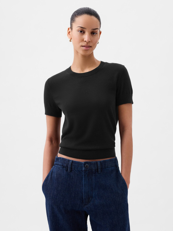 GAP Kratek crop pulover CashSoft GAP
