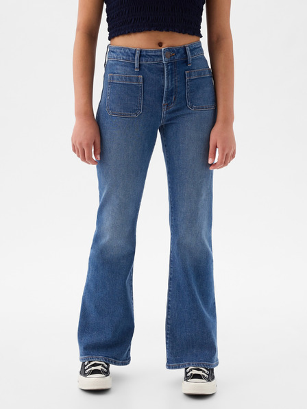 GAP Otroške jeans hlače flare z visokim pasom GAP