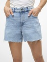 Vero Moda Svetlo modre ženske kratke hlače iz džinsa Vero Moda Tess