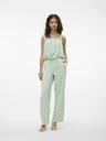 Vero Moda Svetlo zelene ženske hlače s širokimi nogavicami by VERO MODA Carmen
