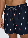 ONLY & SONS Temno modre moške vzorčaste kopalke ONLY & SONS Ted