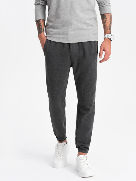 Ombre Clothing Temno sive moške hlače Ombre Clothing CARROT