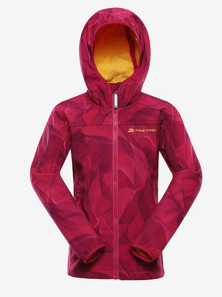 ALPINE PRO Temno roza dekliška softshell jakna ALPINE PRO Hooro