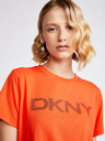 DKNY Črtasta majica z logotipom DKNY
