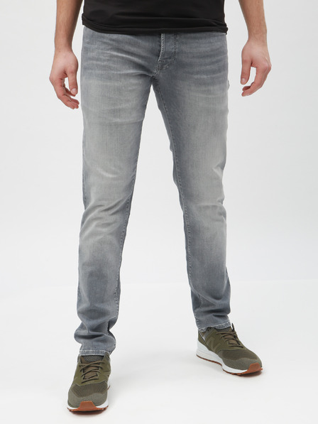 Jack & Jones Svetlo sive tanke kavbojke z vezenim učinkom Jack & Jones Glenn