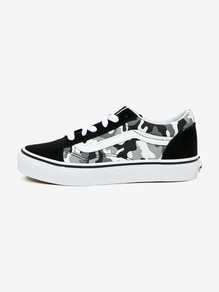 Vans Sivo-črne deške vzorčaste superge s semišnimi detajli VANS UY Old Skool