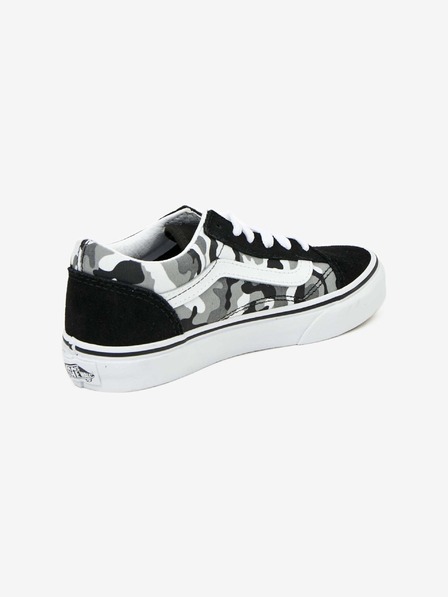 Vans Sivo-črne deške vzorčaste superge s semišnimi detajli VANS UY Old Skool