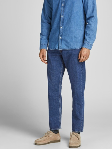 Jack & Jones Modre ravne kavbojke Jack & Jones Chris