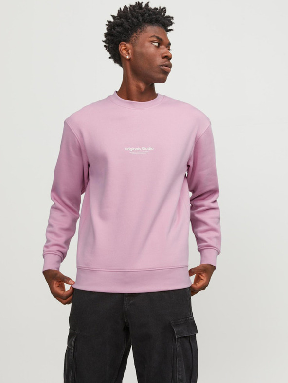Jack & Jones Svetlo roza moška jopa s kapuco Jack & Jones Vesterbro