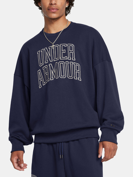 Under Armour Moški pulover  Under Armour UA Icon HWT Terry OS Crew-BLU