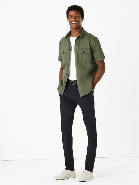 Marks & Spencer Marks & Spencer Stretch Chino Slim Fit hlače mornarsko modre barve