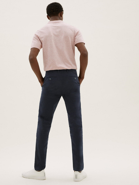 Marks & Spencer Temno modre moške hlače chino Marks & Spencer