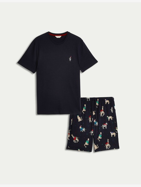 Marks & Spencer Pižama iz čistega bombaža z motivom zebre Marks & Spencer mornarsko modra