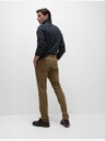 Marks & Spencer Raztegljive hlače chino tankega kroja Marks & Spencer rjave barve