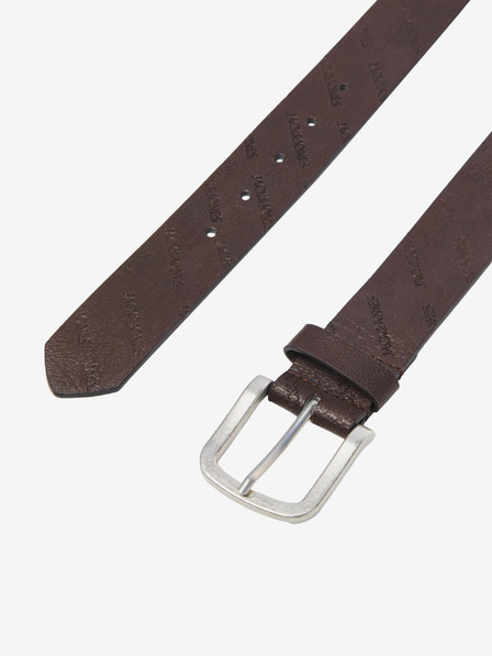 Jack & Jones Temno rjav moški pas z vzorcem Jack & Jones Charry