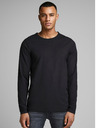 Jack & Jones Jack & Jones črna moška osnovna majica s kratkimi rokavi