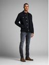 Jack & Jones Jack & Jones črna moška osnovna majica s kratkimi rokavi