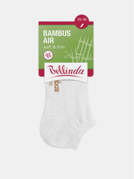 Bellinda Bele ženske gležnjarske nogavice Bellinda BAMBUS AIR LADIES IN-SHOE SOCKS