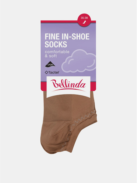 Bellinda Črne nogavice Bellinda FINE IN-SHOE SOCKS