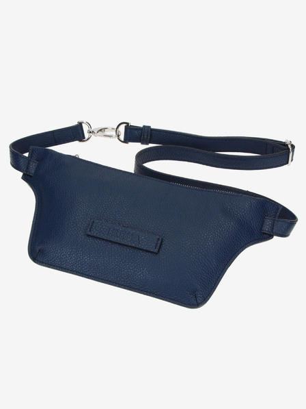Elega Temno modra ženska usnjena torba ELEGA Merlin Kidney Bag