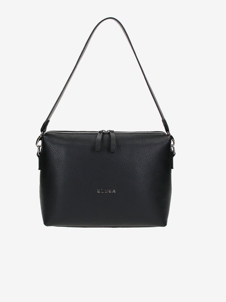 Elega Črna ženska usnjena torba za križ ELEGA Hills