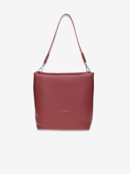 Elega Rdeča ženska torbica Elega Fluffy Leather Handbag