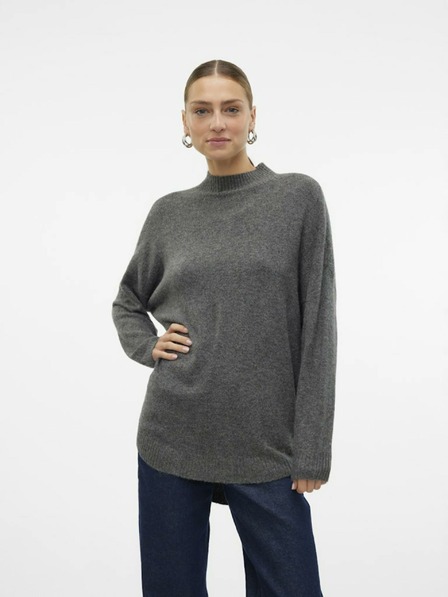 Vero Moda Siv ženski pulover Vero Moda Plaza