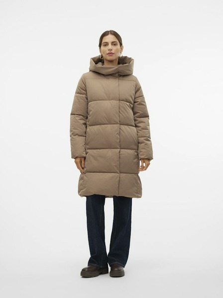 Vero Moda Rjav ženski prešiti plašč Vero Moda Stella