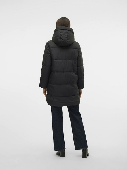 Vero Moda Črn ženski prešit plašč Vero Moda Gretakylie